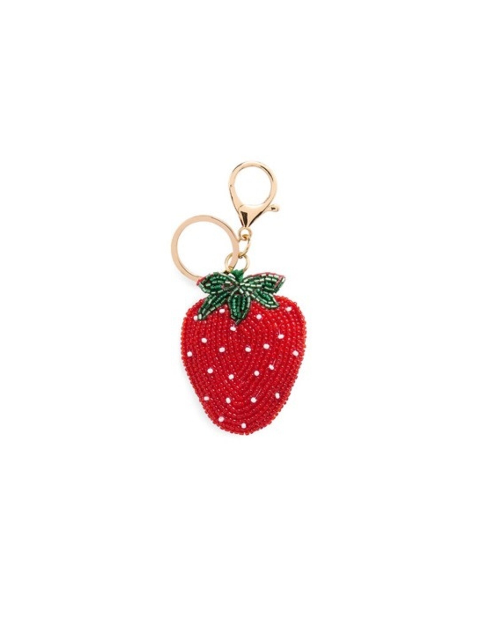 Strawberry Beaded Charm