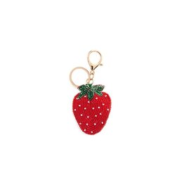 Strawberry Beaded Charm