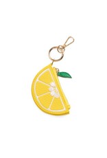 Lemon Zip Pouch Charm Key Ring