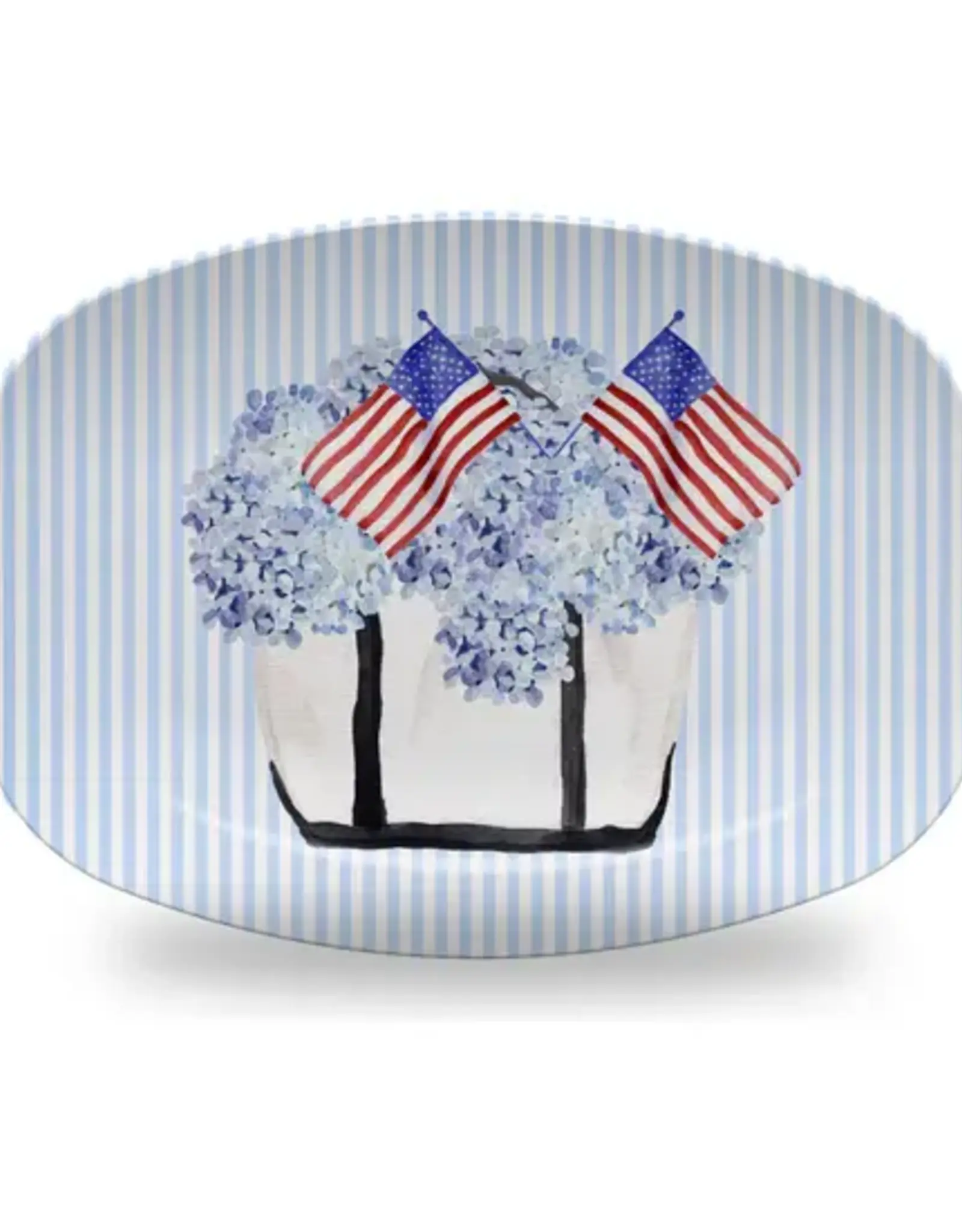 Mariposa Patriotic Summer Tote Platter