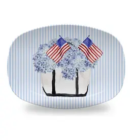 Mariposa Patriotic Summer Tote Platter