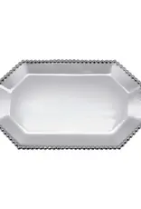 Mariposa Pearled Small Rectangular Octagonal Tray