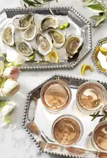 Mariposa Pearled Large Rectangular Octagonal Tray