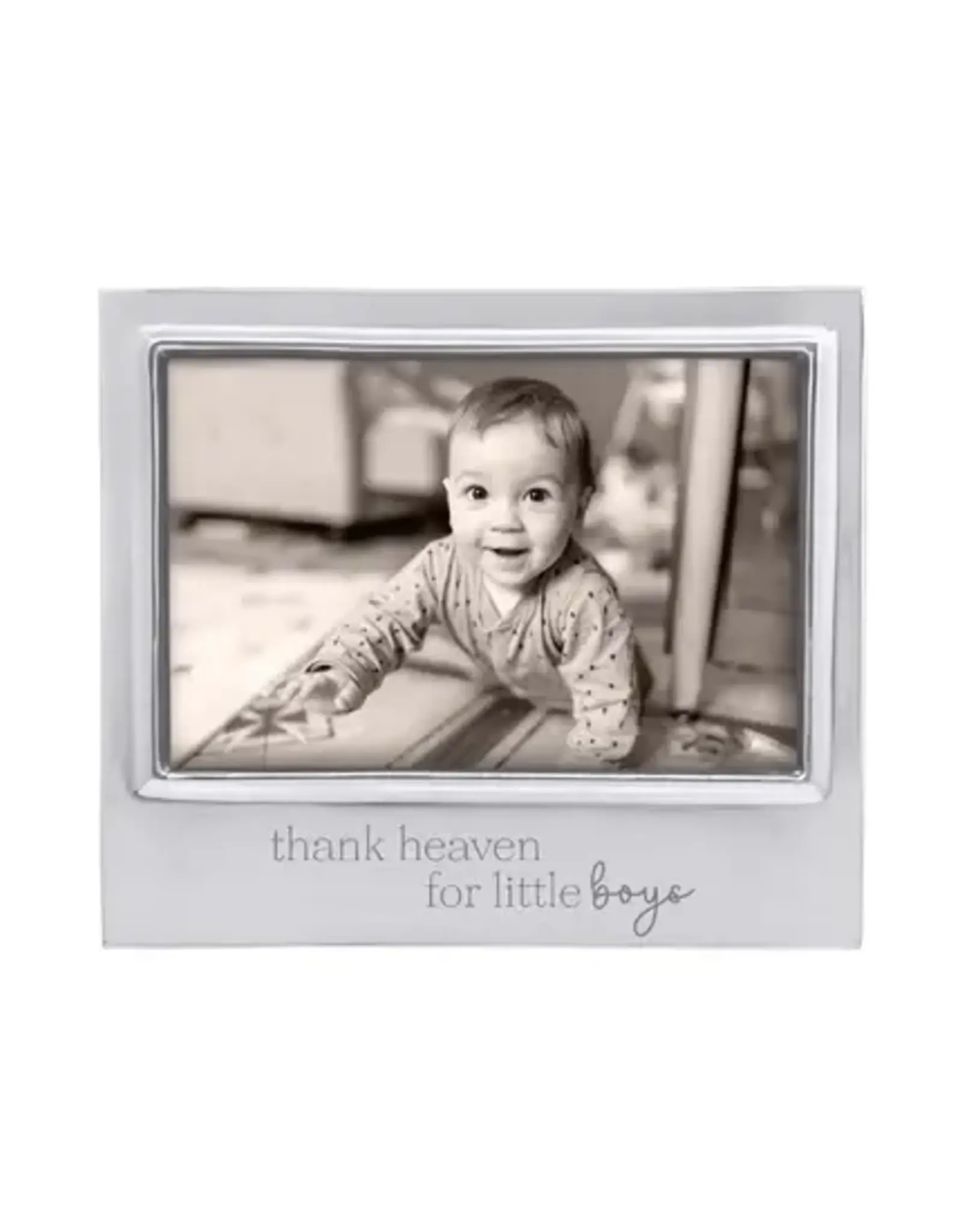 Mariposa Thank Heavens for Little Boys Signature Frame 4x6