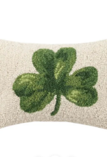Chandler Four Corners Shamrock Hooked Pillow- Small