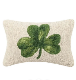 Chandler Four Corners Shamrock Hooked Pillow- Small