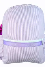 Mint Medium Backpack Lilac Seersucker
