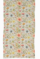 Fraas Vintage Floral Hemp Cotton Scarf | Butter Cream