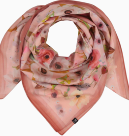 Fraas Floral Birds Cotton Silk Square | Blossom