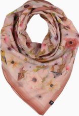 Fraas Floral Birds Cotton Silk Square | Blossom