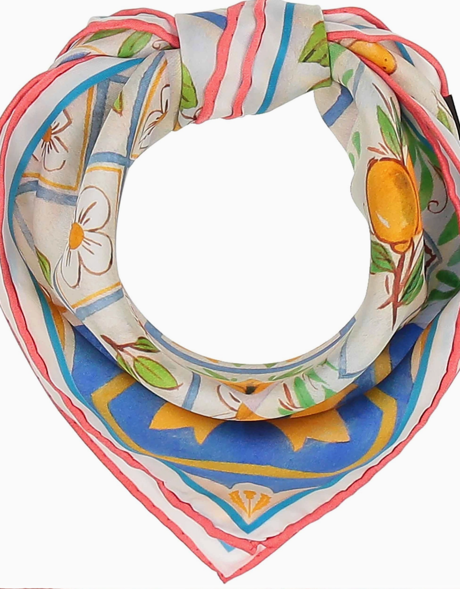 Fraas Freshly Squeezed Silk Neckie | True Blue