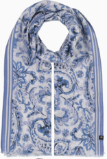 Fraas Paisley Maxi Cotton Wrap  True Blue