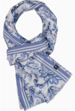 Fraas Paisley Maxi Cotton Wrap  True Blue