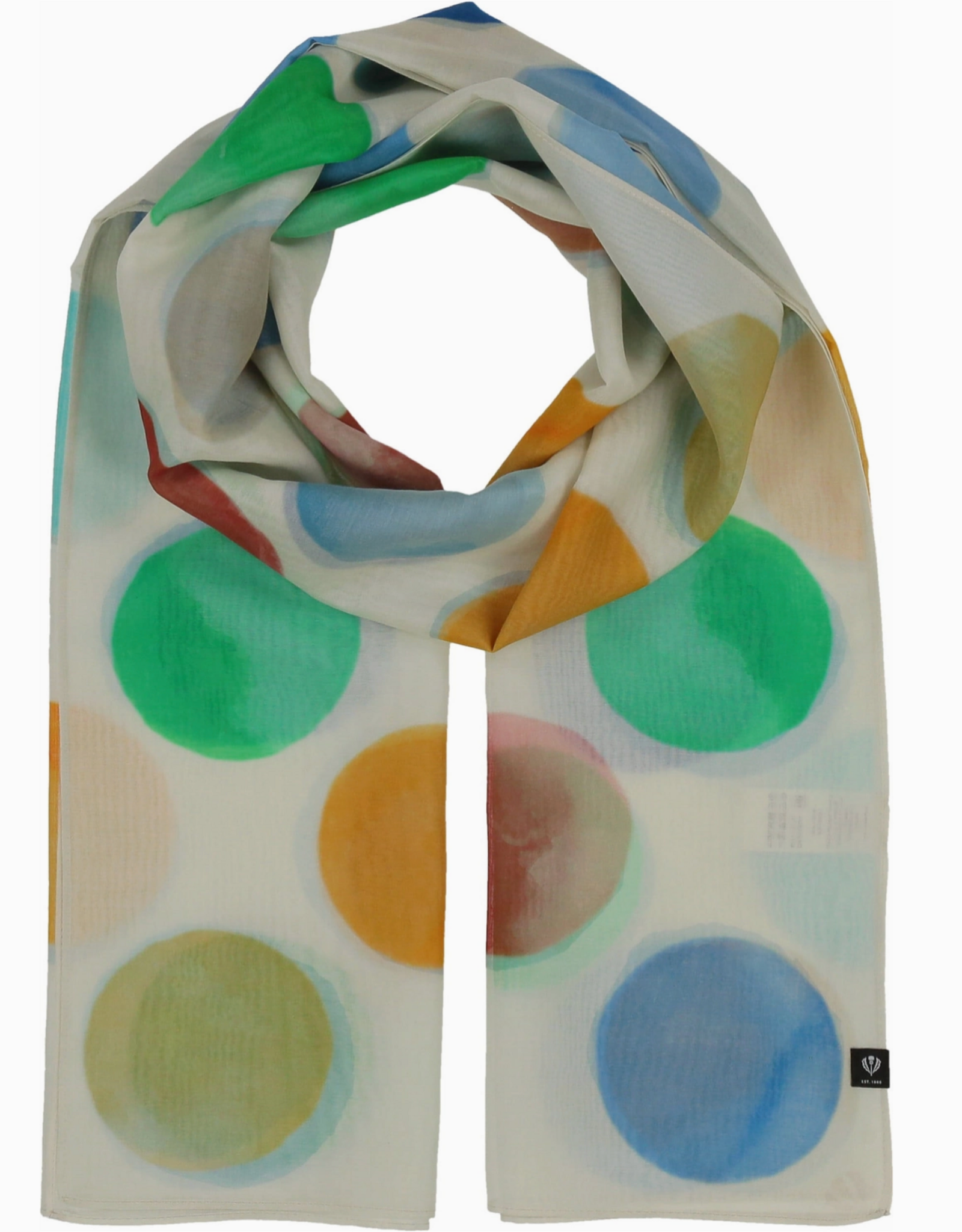 Fraas Summer Dots Scarf | Air Blue