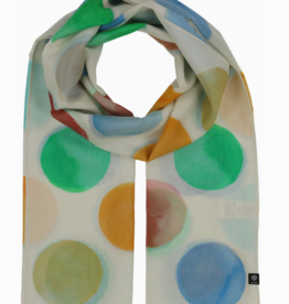 Fraas Summer Dots Scarf | Air Blue