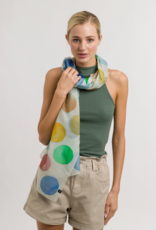Fraas Summer Dots Scarf | Air Blue