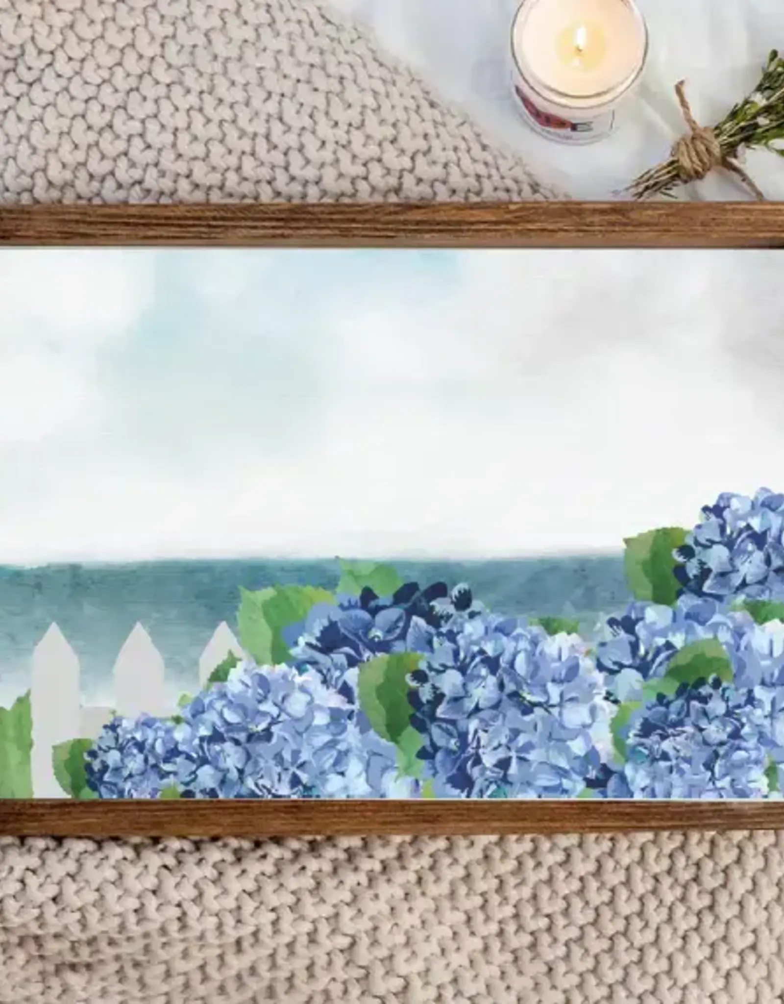 Rustic Marlin Hydrangea Dreams Tray