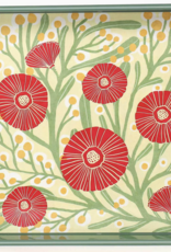 Rockflowerpaper Camellia Bouquet Square Lacquer Serving Tray |