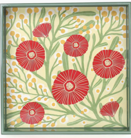 Rockflowerpaper Camellia Bouquet Square Lacquer Serving Tray |