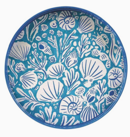 Rockflowerpaper Sea Life Round Lacquer Serving Tray