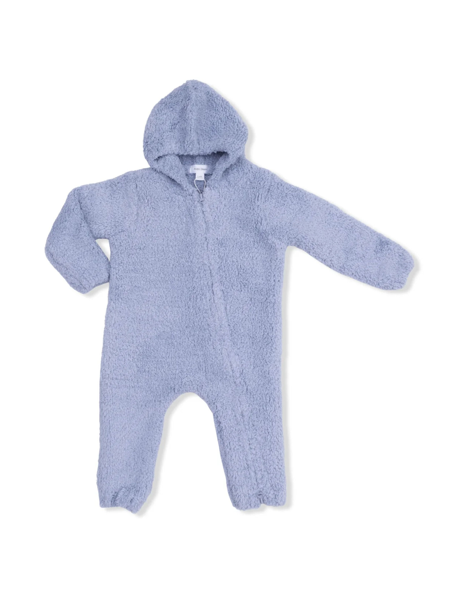 Angel Dear Blue Hooded Chenille Romper