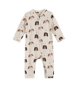 Viverano Organics Doggies Baby Zipper Jumpsuit (Organic Jersey)