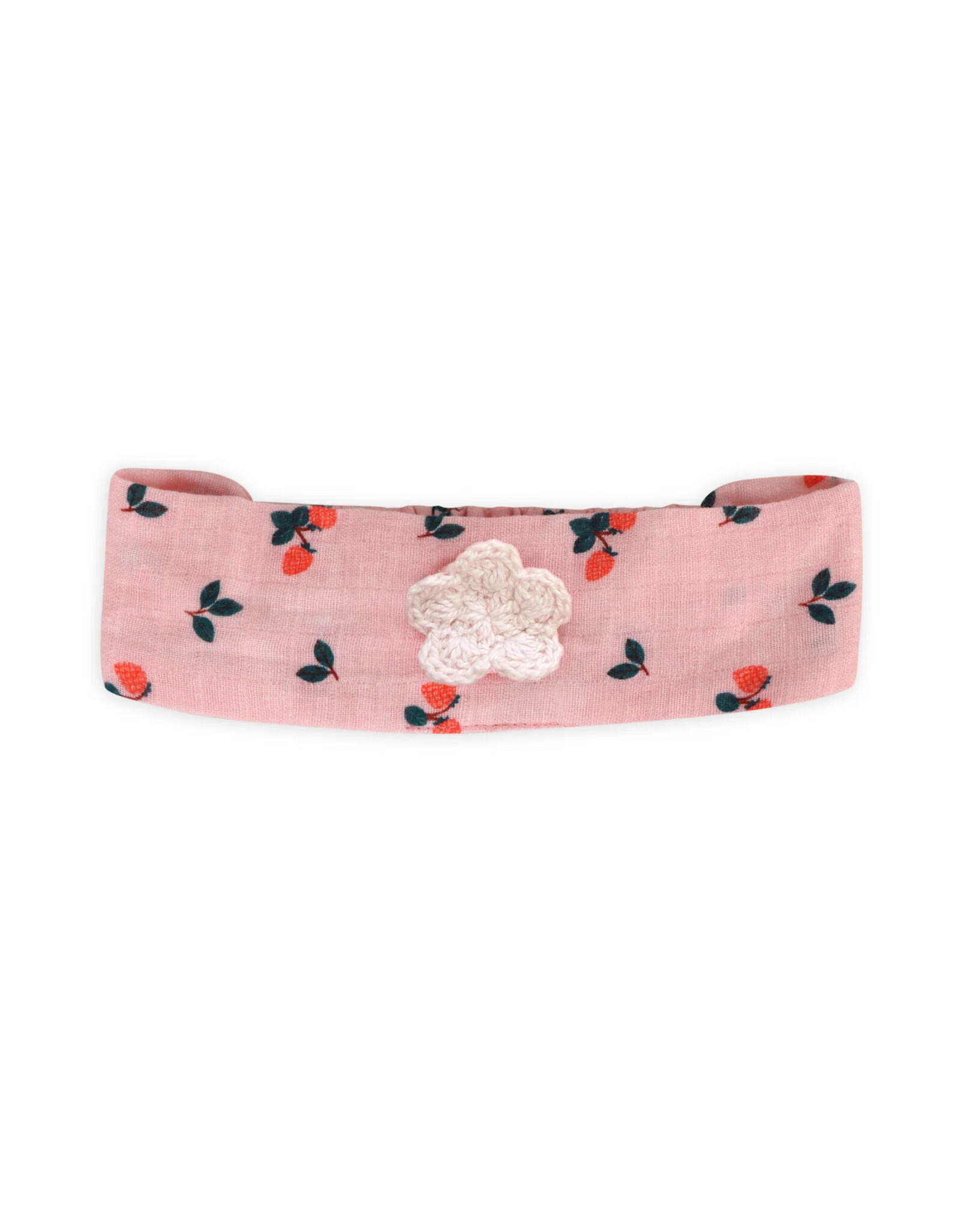 Viverano Organics Strawberry Baby Romper + Headband (Organic Muslin)