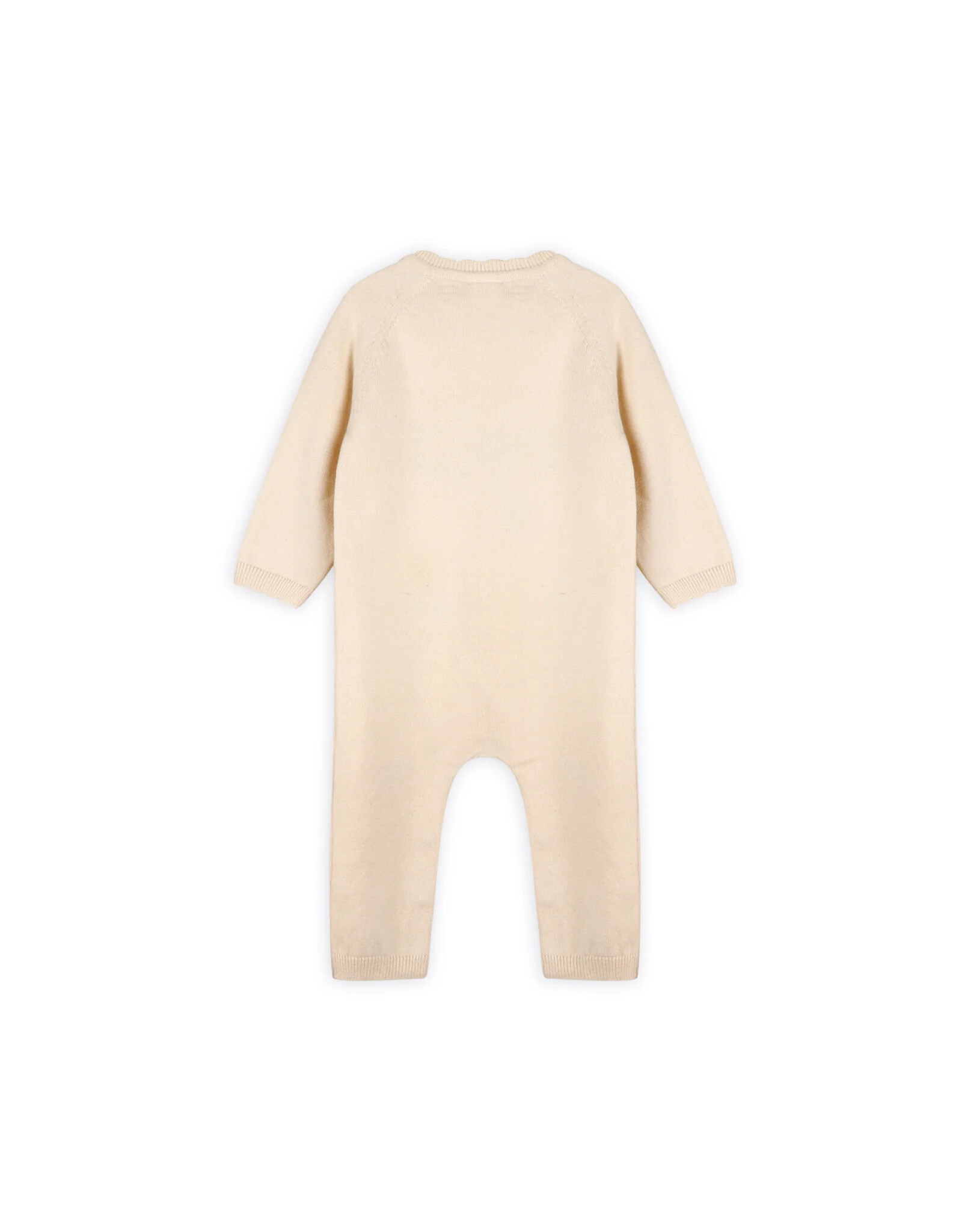 Viverano Organics Bird & Floral Embroidered Baby Knit Jumpsuit (Organic Cotton)