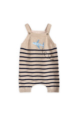 Viverano Organics Airplane Appliqué Knit Short Baby Romper (Organic Cotton)