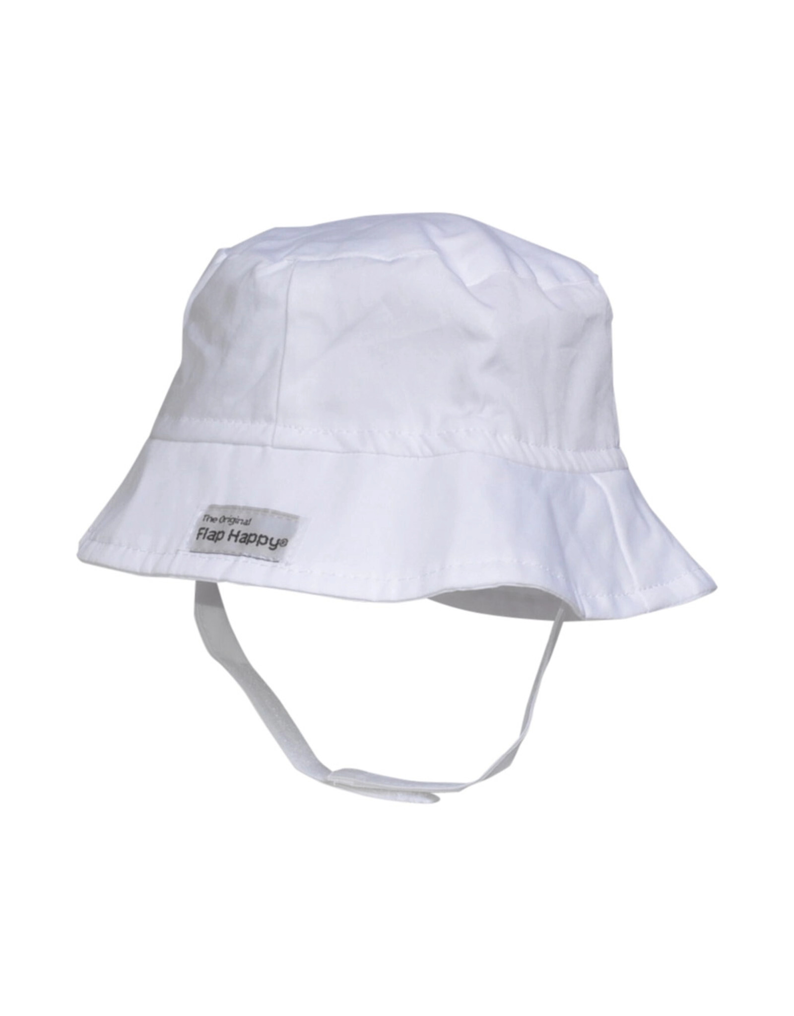 Flap Happy White Bucket Hat