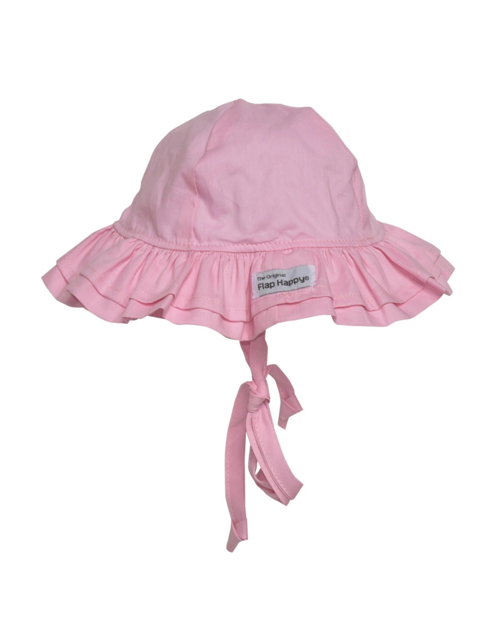 Flap Happy Pastel Pink Double Ruffle Sun Hat