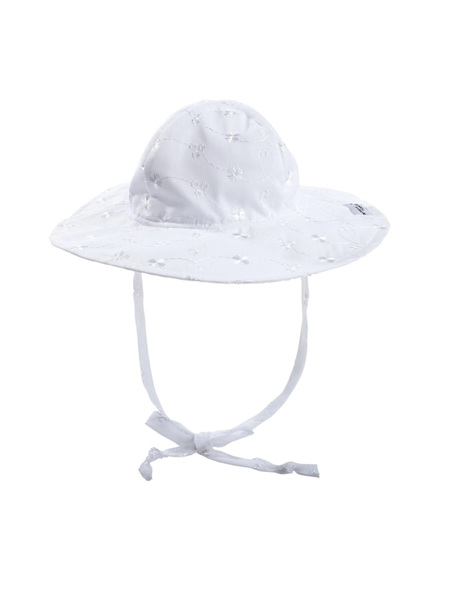 Flap Happy White Eyelet Floppy Hat