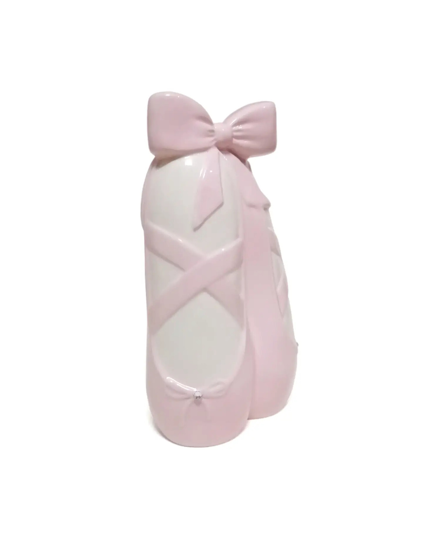 Child to Cherish Pink Ballerina Slippers Ceramic Bank