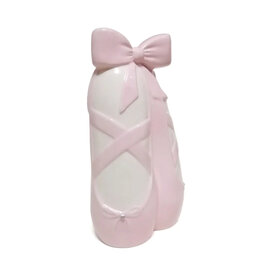 Child to Cherish Pink Ballerina Slippers Ceramic Bank