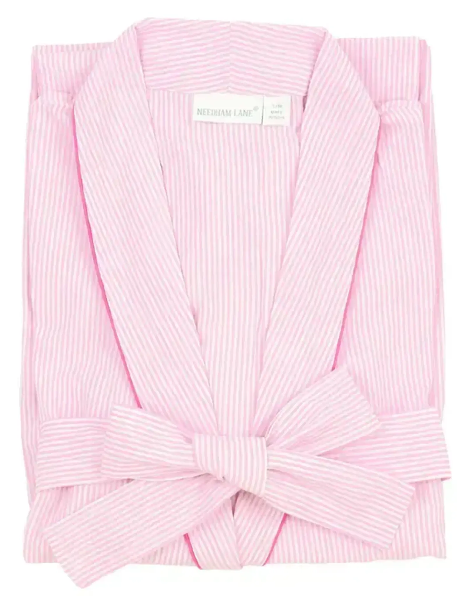 Needham Lane Robe Pink/Pink Seersucker