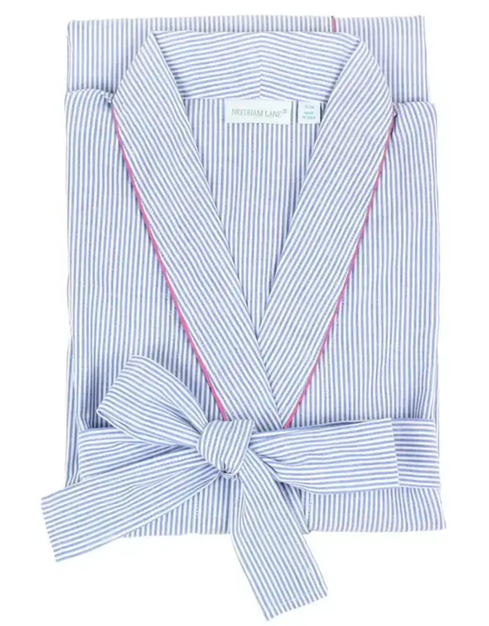 Needham Lane Robe Blue/Pink Seersucker