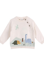 Viverano Organics Dino Jacquard Baby Knit Pullover (Organic Cotton)