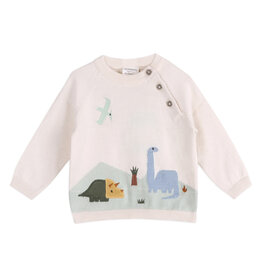 Viverano Organics Dino Jacquard Baby Knit Pullover (Organic Cotton)