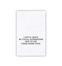 Santa Barbara Design Studio Facial Expressions Towel