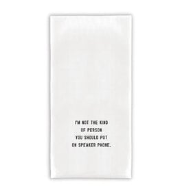 Santa Barbara Design Studio Not the Kind of Person Towel