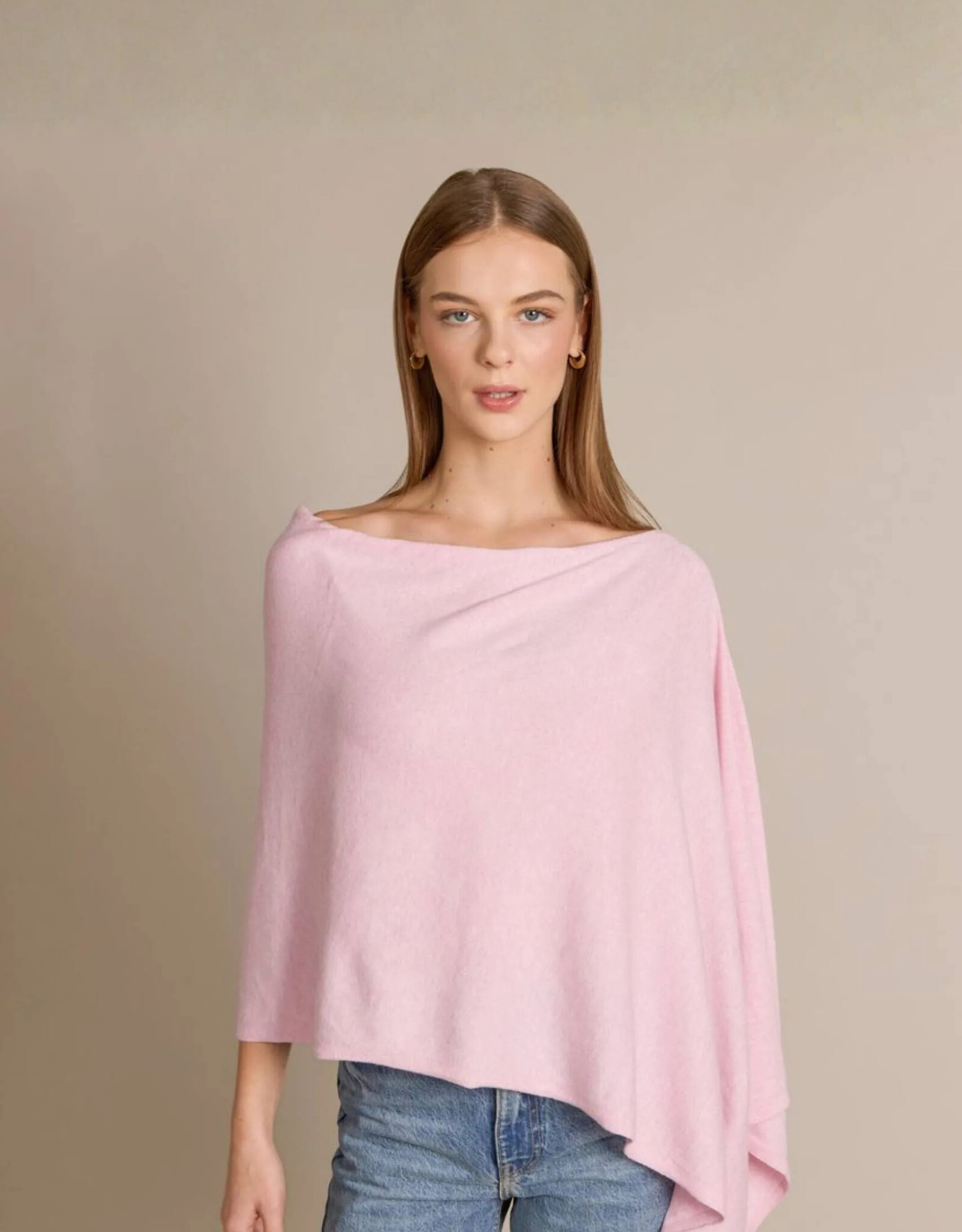 Alashan Cashmere Co. Bermuda Pink Cotton Cashmere Topper