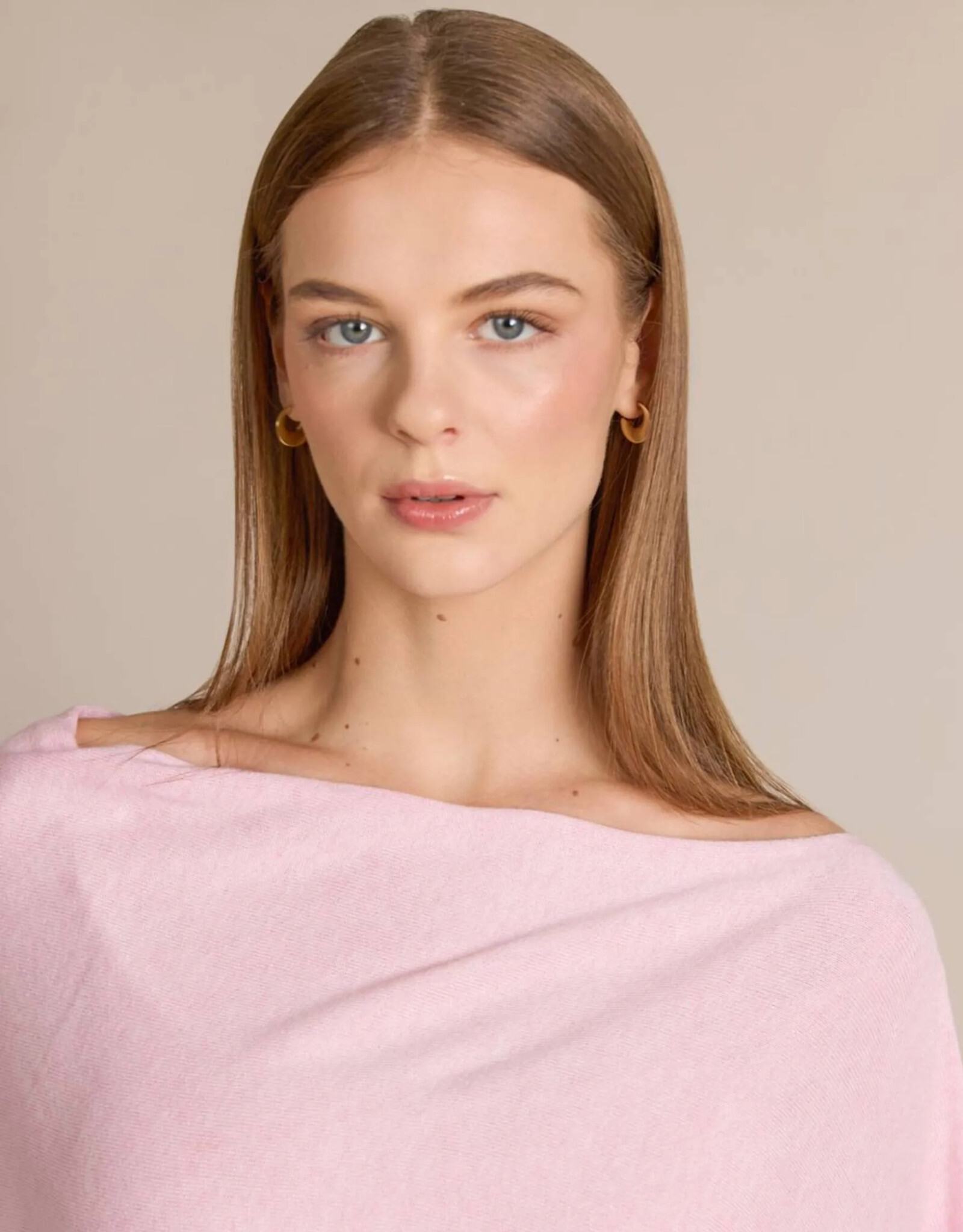 Alashan Cashmere Co. Bermuda Pink Cotton Cashmere Topper