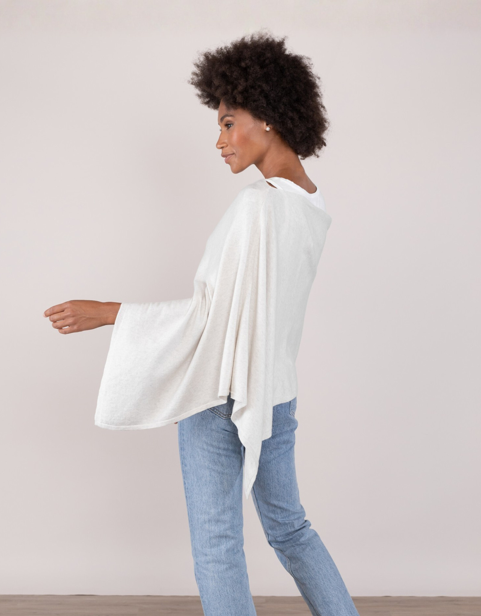Alashan Cashmere Co. Mineral Cotton Cashmere Topper