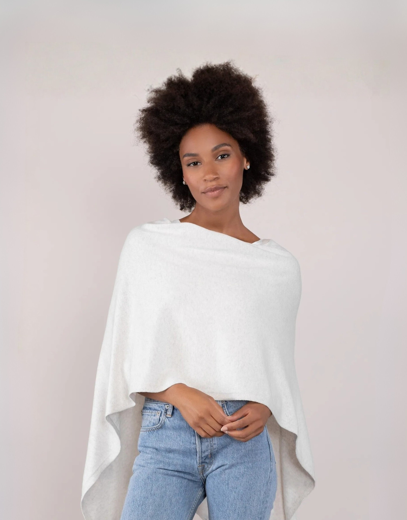 Alashan Cashmere Co. Mineral Cotton Cashmere Topper