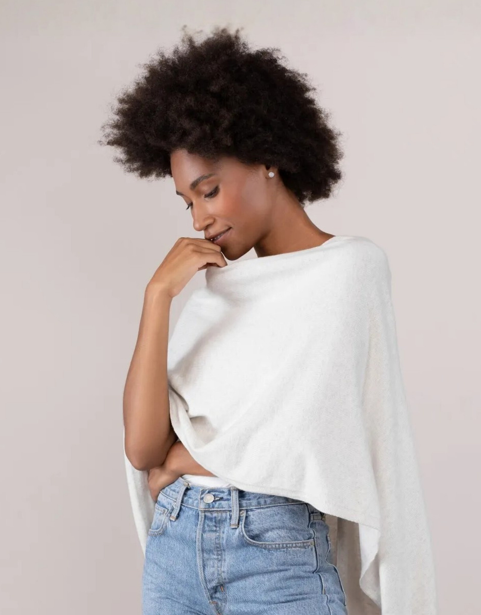 Alashan Cashmere Co. Mineral Cotton Cashmere Topper