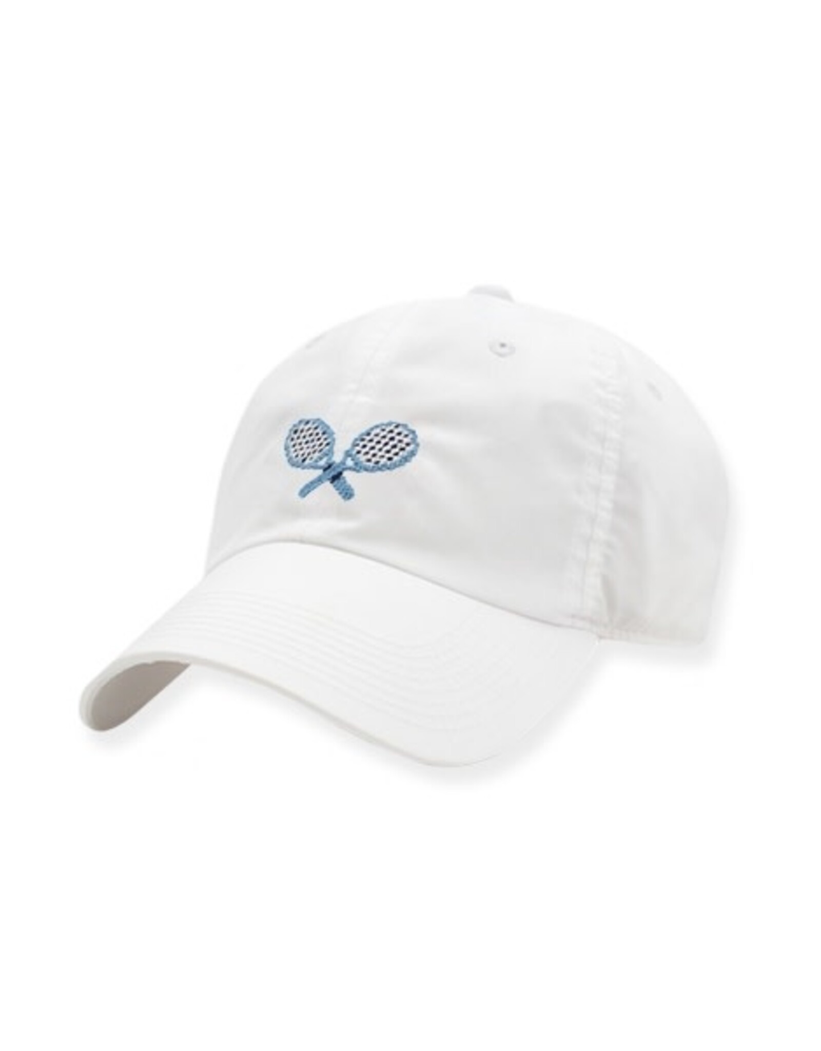 Smather's & Branson Hat Crossed Racquets White Performance