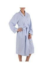 Needham Lane Blue Seersucker Pink Robe