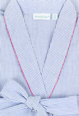 Needham Lane Blue Seersucker Pink Robe