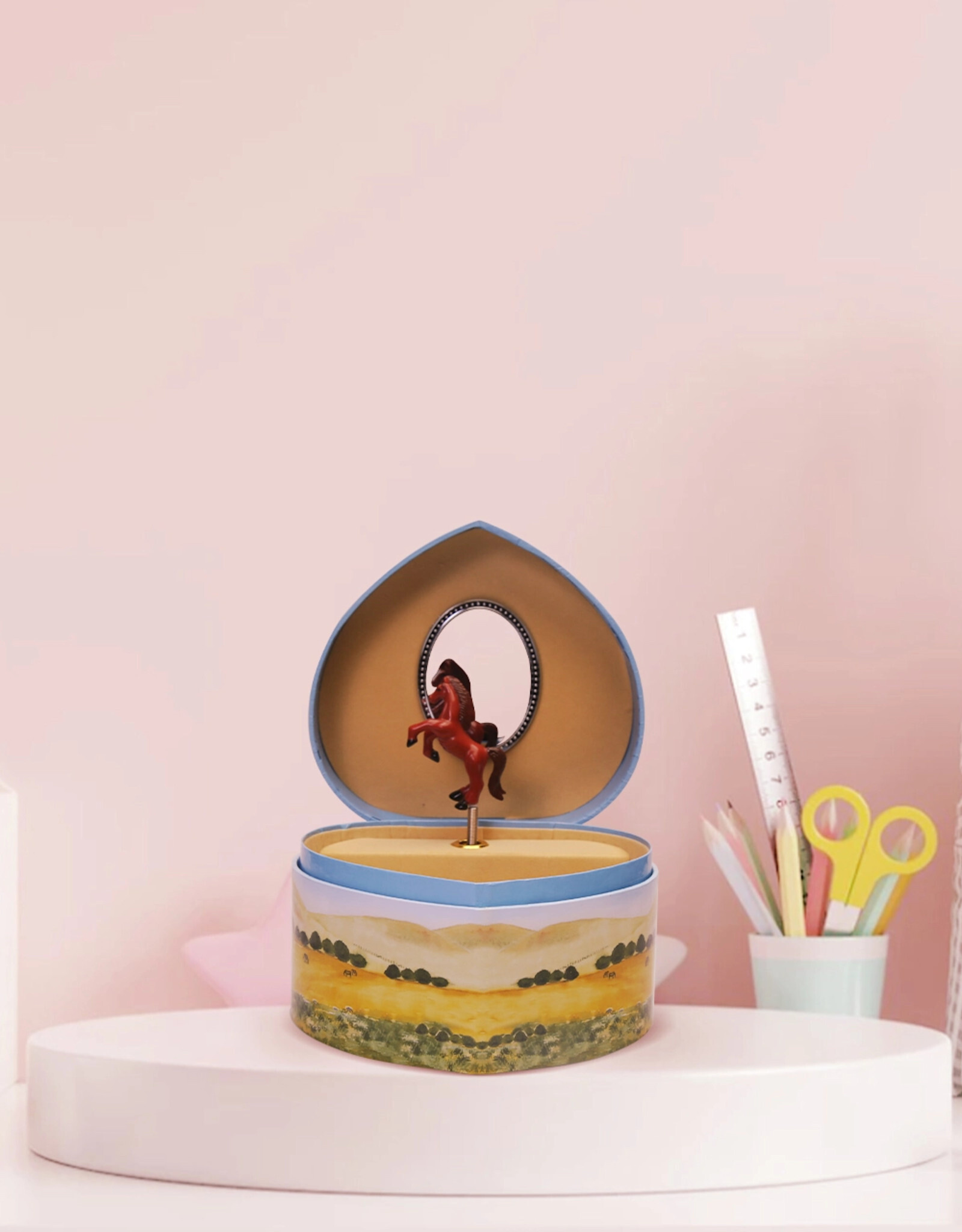 Enchantmints Heart Horse Jewelry Box