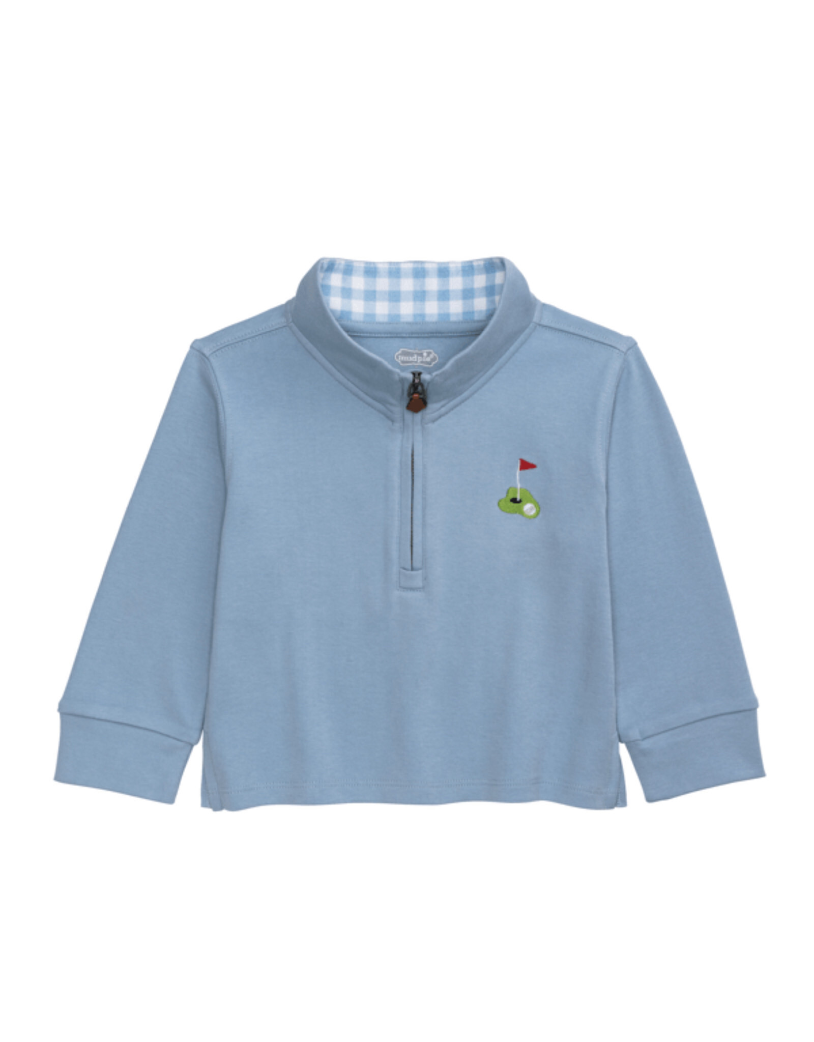 Mudpie Light Blue Golf Quarter Zip
